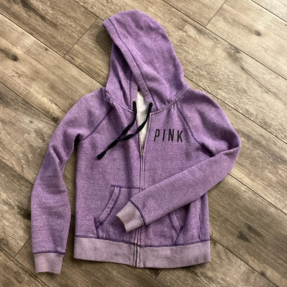 VS PINK zip-up jacket w/ hood